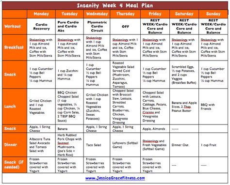 Jessica's Exercise Regimen and Nutrition Plan