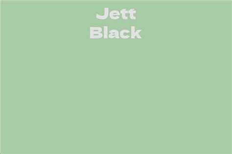 Jett Black's Net Worth