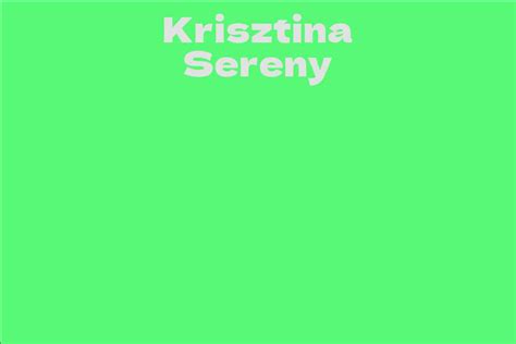 Krisztina Sereny's Net Worth and Financial Success