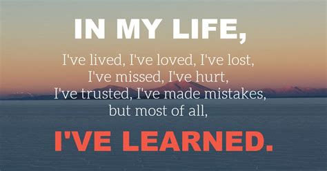 Life Lessons Learned from Years Lived