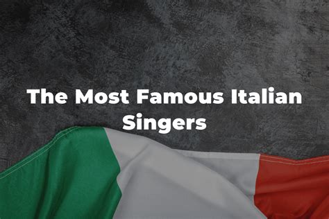 Life Story of an Italian Singer