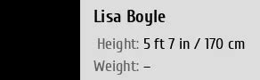 Lisa Boyle: Height and Body Measurements