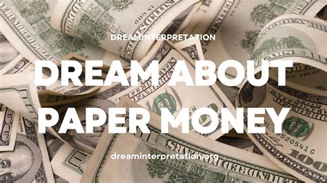 Luck and Opportunity: How Dreams of Discovering Paper Money Reflect Hidden Opportunities