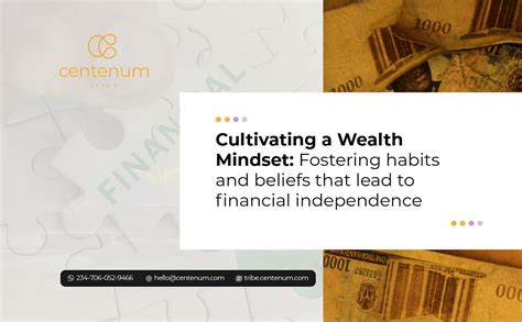 Maintaining a Wealth Mindset: Cultivating Habits for Sustainable Prosperity