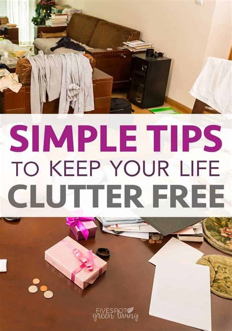 Maintenance and Sustaining a Clean and Organized Environment: Tips for a Clutter-Free Life