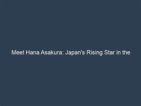 Maria Asakura's Influential Career in Entertainment