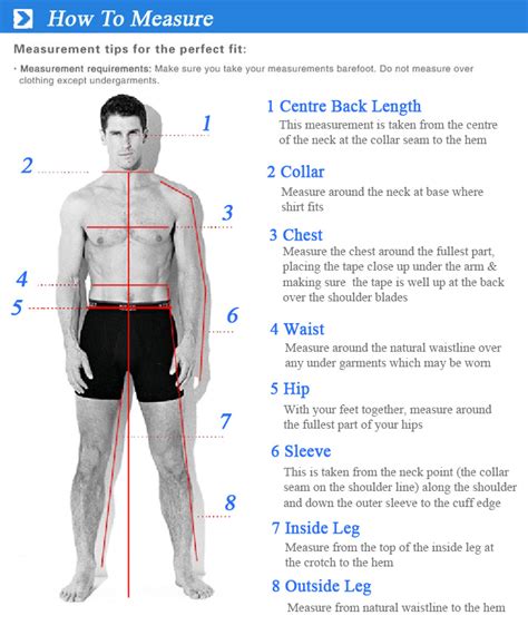 Measurements of Jhonny's Body