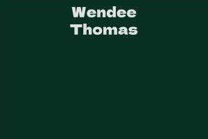 Meet Wendee Thomas: A Brief Biography