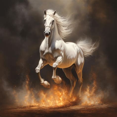 Mystical Interpretations of Visions Featuring a Majestic Ivory Galloping Equine