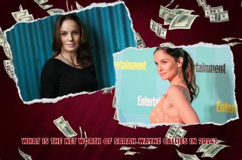 Net Worth: Sarah Wayne Callies' Financial Status