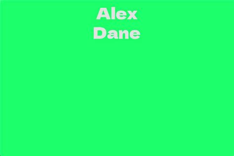 Net Worth and Earnings of Alex Dane