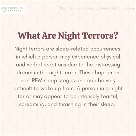 Nightmares vs. Night Terrors: Understanding the Differences