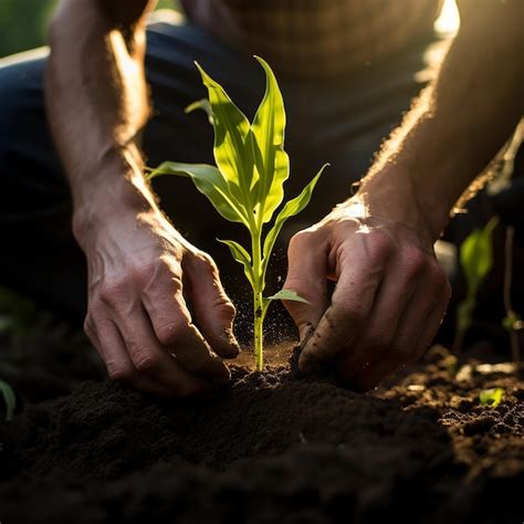 Nurturing Growth: Corn Stalks as Symbols of Transformation