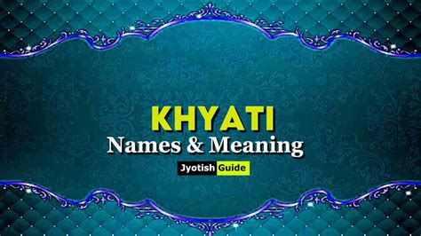 Personal Details and Life of Khyati