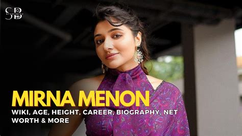 Personal life of Mirna Menon