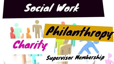 Philanthropic work and social initiatives