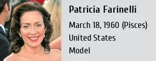 Physical Measurements of Patricia Farinelli