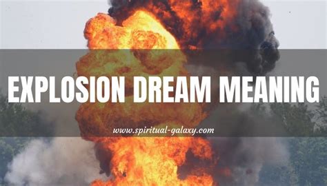 Possible Interpretations of Dreams Involving Explosions in the Context of Trucks