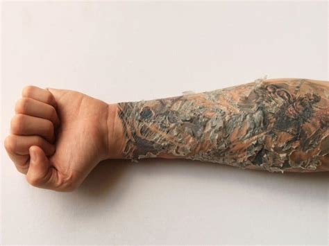 Possible Interpretations of a Tattoo with Peeling Skin