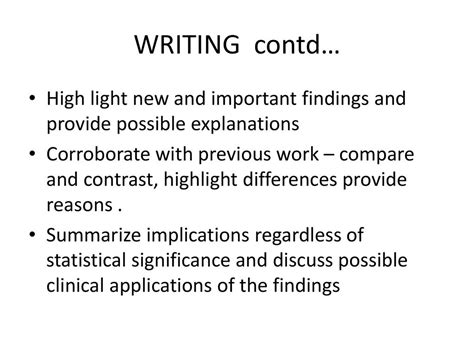 Possible explanations and significances