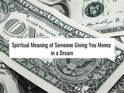 Potential Psychological Significance of Giving Money to a Friend in Dreams