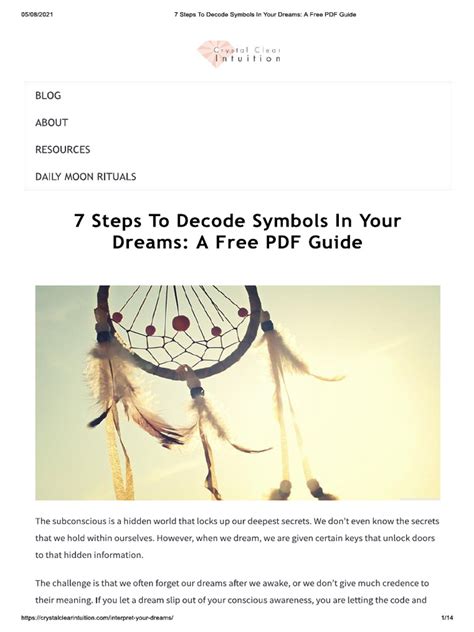 Practical Steps to Decode Dream Symbols: Navigating the Path of Inner Transformation