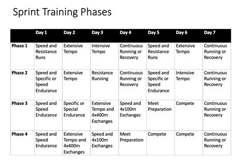 Preparing for Success: Training Strategies for Sprinters