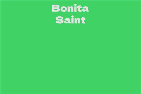 Professional Career and Achievements of Bonita Saint