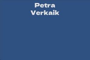 Professional Career and Achievements of Petra Verkaik