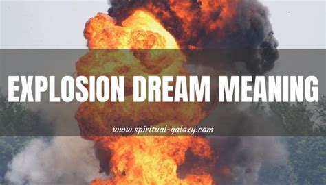 Psychological Interpretations: Understanding the Emotional Impact of Explosions in Dreams