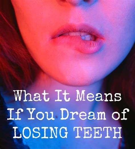 Psychological Interpretations of Bottom Teeth Loss in Dreams