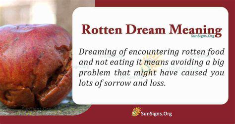 Psychological Interpretations of Dreaming about Consuming Rotten Flesh