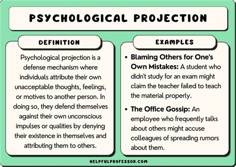 Psychological Projection and Avoidance of Taking Responsibility