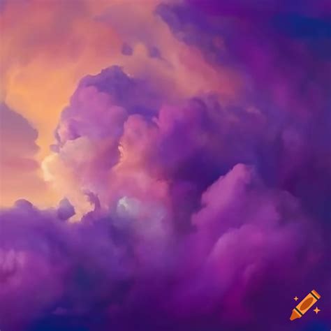 Purple Clouds: A Canvas of Imagination and Creativity