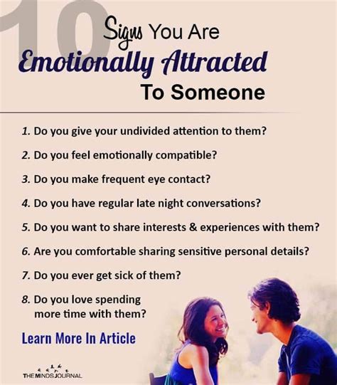 Recognizing the Indications: Identifying Signs of Emotional Attraction in a Relationship