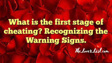 Recognizing the Warning Signs of Infidelity