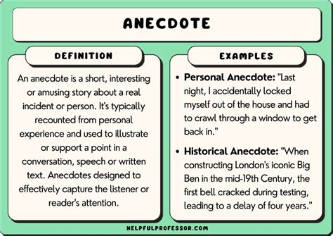 Relationship status and personal anecdotes