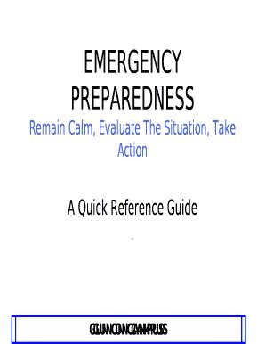 Remain Calm and Evaluate the Situation