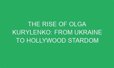 Rise of Olga Zz to Stardom