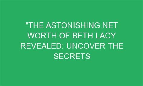 Secrets to Beth Chance's Success Revealed