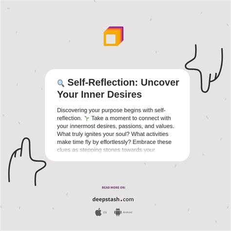 Self-reflection: Uncovering your Hidden Desires