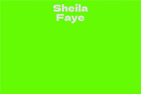 Sheila Faye's Current Net Worth