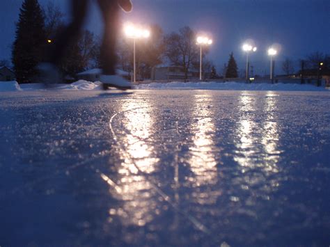 Sliding with Grace: Experiencing the Joy of Ice Skating on the Icy Lagoon