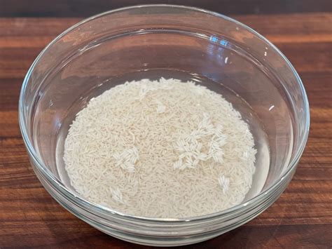 Soaking the Rice for Enhanced Results