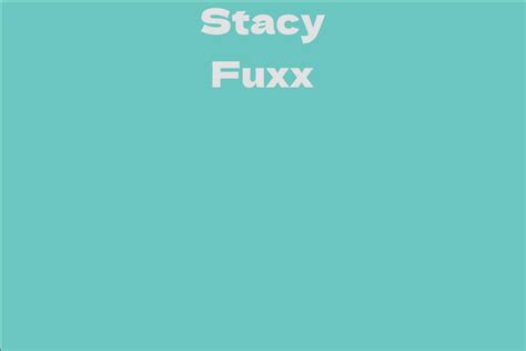 Stacy Fuxx's Beauty and Fashion Secrets