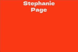 Stephanie Page's Net Worth