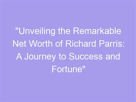 Success and Fortune of the Remarkable Personality