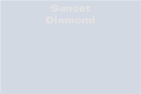 Sunset Diamond's net worth: What is it?