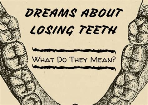 Symbolic Transformations: The Significance of Canine Teeth Loss and Transformation in Dreams