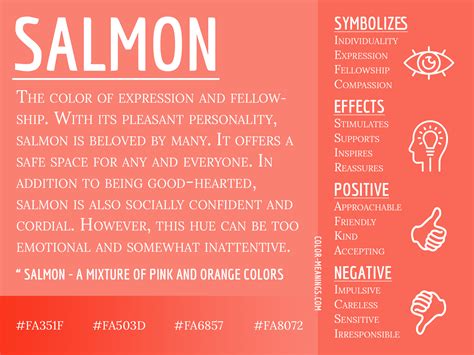 Symbolizing Love, Compassion, and Sensitivity: The Significance of Salmon Color